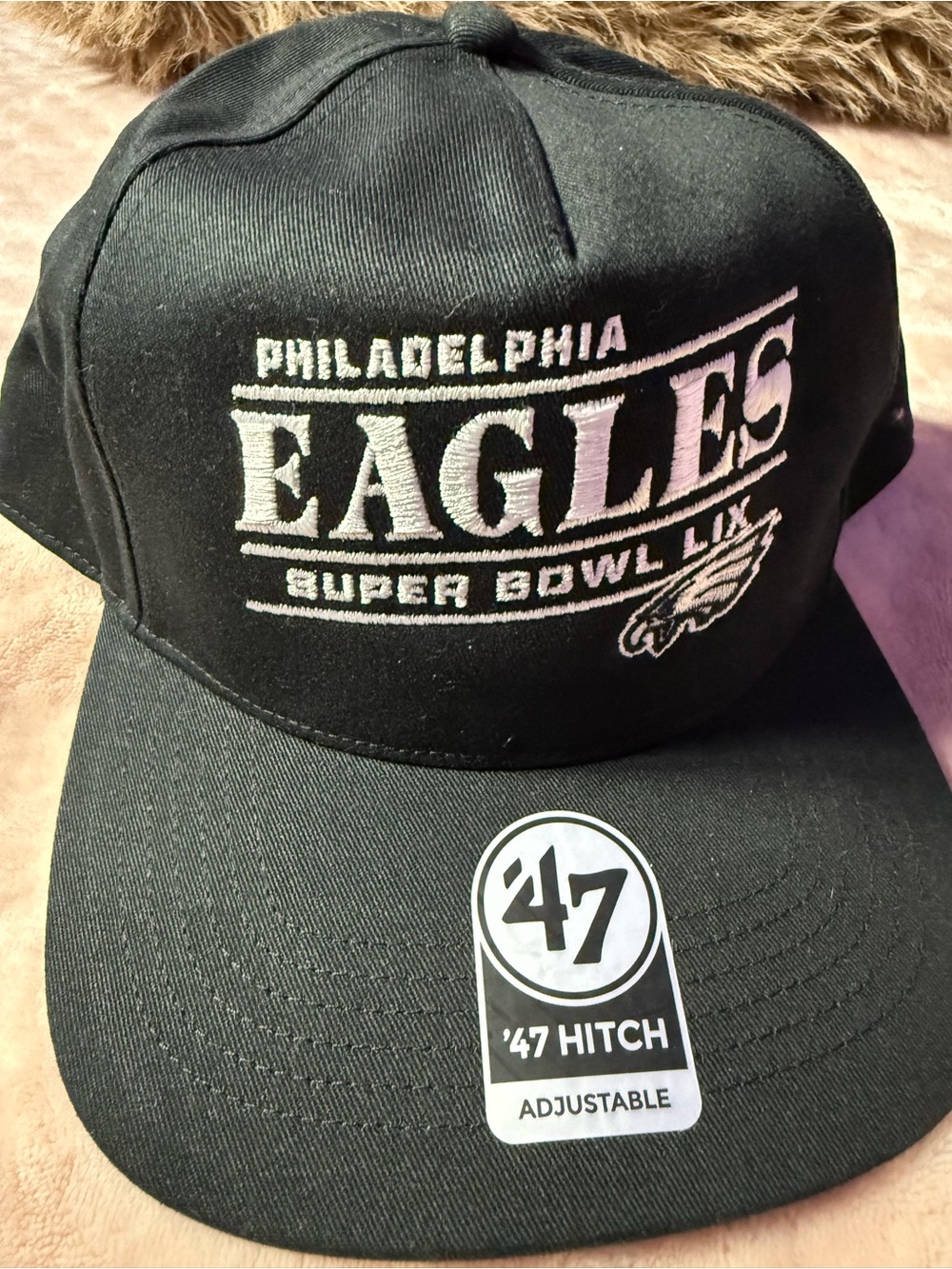 '47 Black Philadelphia Eagles Super Bowl Cap